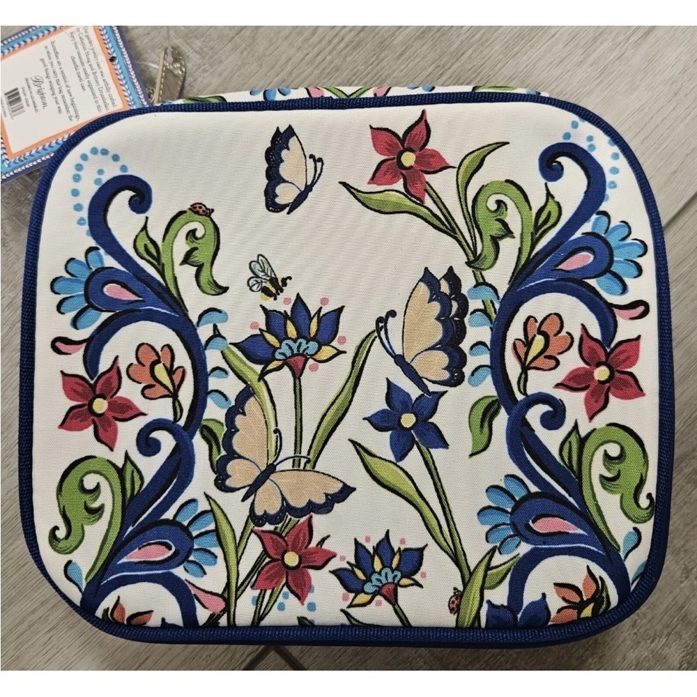 Brighton Multicolor Butterfly Embroidered Jewelry Pouch - Picture 4 of 5